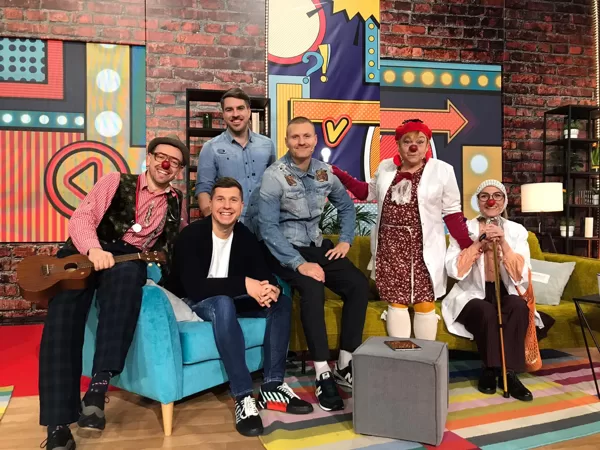 TV šovs "Mini pa trim". Dr.Klauns uzvarēja. Ilze, Gunta, Ainārs rullē!!